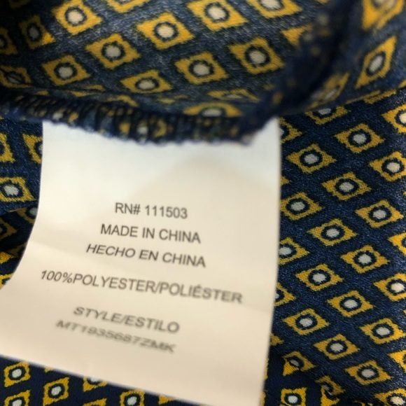 MERAKI Crisscross V-neck three quarter sleeve blouse keyhole detail back small - Picture 11 of 13